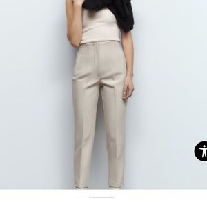 NEW WITH TAGS Zara Pintuck High Waisted Pants